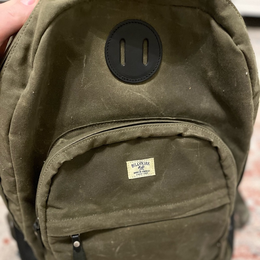 Billy Kirk Waxed Canvas backpack